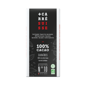 N°10 • Tablette 100% cacao origine Caraïbes (bio)