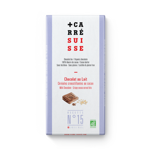 N°15 • Tablette chocolat au lait quinoa soufflé (bio)