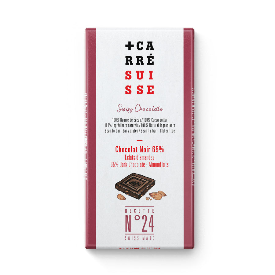N°24 • Tablette chocolat noir éclats d'amandes