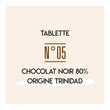 Charger l&#39;image dans la galerie, N°05 • Tablette chocolat extra noir 80% origine Trinidad
